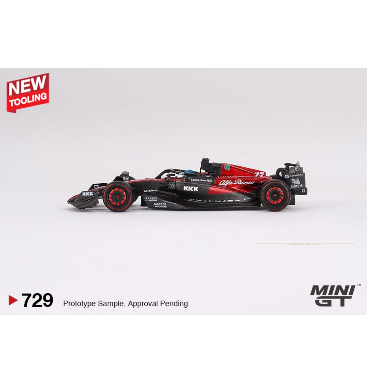 Mini GT 1/64 Alfa Romeo C43 #77 Valtteri Bottas 2023 F1 2023 Australian GP MGT00729 - Thumbnail