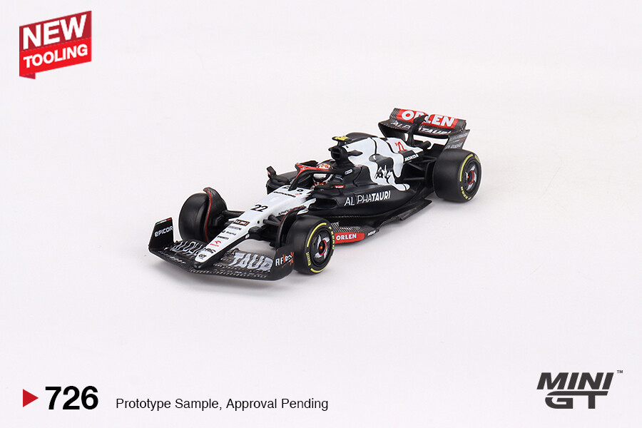 (ÖN SATIŞ) Mini GT 1/64 AlphaTauri AT04 #22 Yuki Tsunoda 2023 F1 2023 Australian GP MGT00726 - Thumbnail