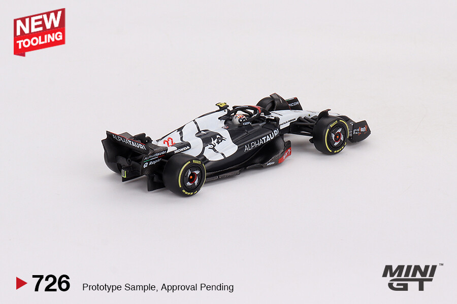 (ÖN SATIŞ) Mini GT 1/64 AlphaTauri AT04 #22 Yuki Tsunoda 2023 F1 2023 Australian GP MGT00726 - Thumbnail