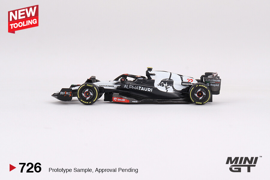 (ÖN SATIŞ) Mini GT 1/64 AlphaTauri AT04 #22 Yuki Tsunoda 2023 F1 2023 Australian GP MGT00726 - Thumbnail