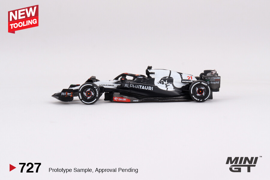 (ÖN SATIŞ) Mini GT 1/64 AlphaTauri AT04 Nyck de Vries 2023 F1 2023 Australian GP MGT00727 - Thumbnail