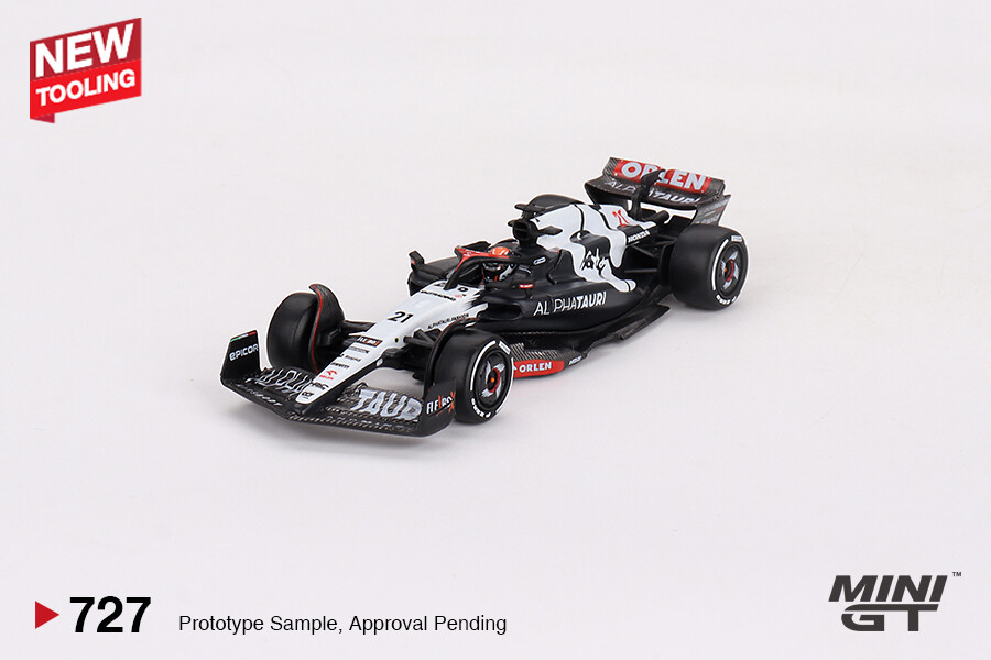 (ÖN SATIŞ) Mini GT 1/64 AlphaTauri AT04 Nyck de Vries 2023 F1 2023 Australian GP MGT00727 - Thumbnail