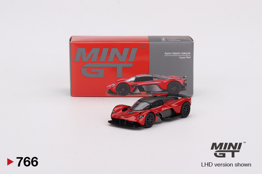 Mini GT 1/64 Aston Martin Valkyrie Hyper Red MGT00766 - Thumbnail