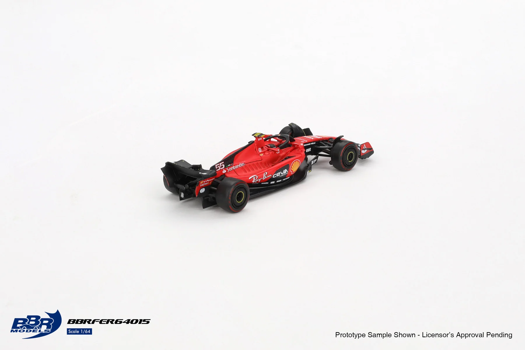 (ÖN SATIŞ) Mini GT 1/64 BBR: 1/64 Ferrari SF-23 Bahrain GP 2023 C. Sainz BBRFER64015