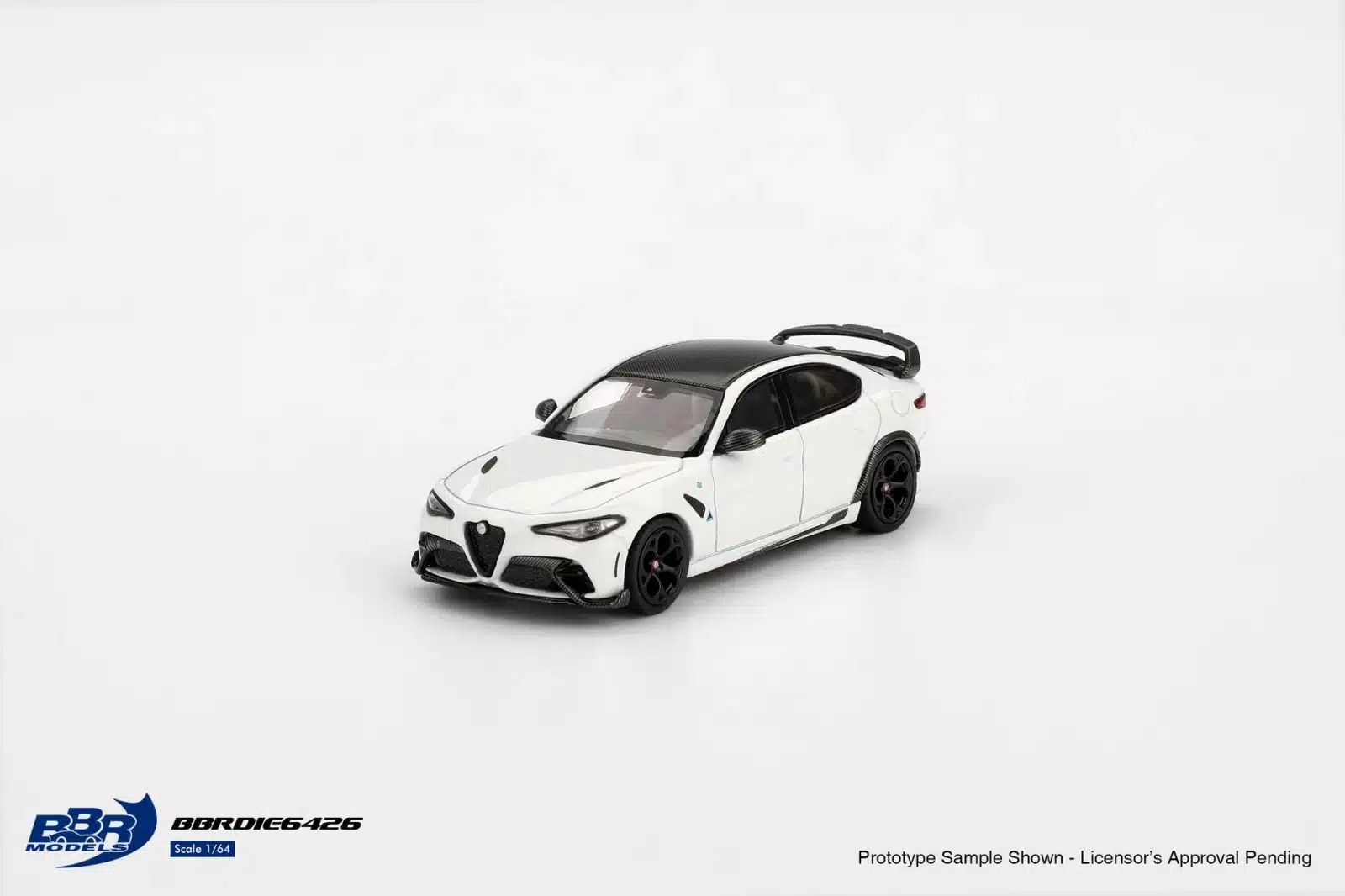 (ÖN SATIŞ) Mini GT 1/64 BBR Alfa Romeo Giulia GTAm White BBRDIE6426