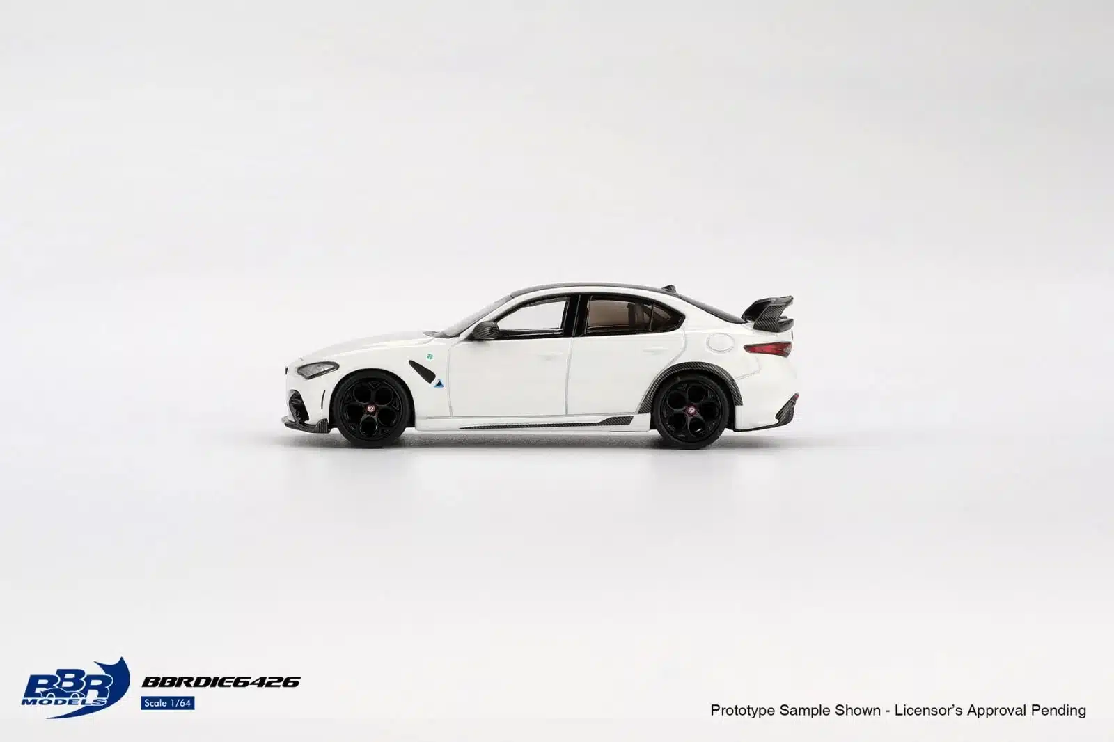(ÖN SATIŞ) Mini GT 1/64 BBR Alfa Romeo Giulia GTAm White BBRDIE6426