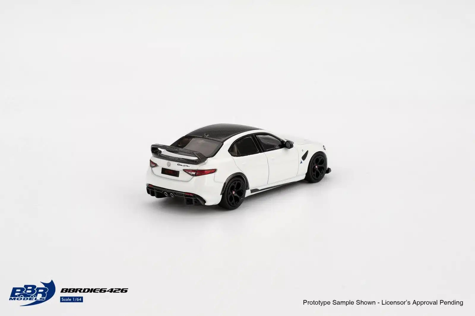 (ÖN SATIŞ) Mini GT 1/64 BBR Alfa Romeo Giulia GTAm White BBRDIE6426