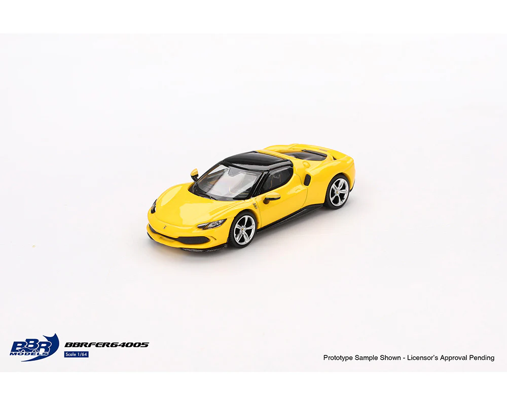 Mini GT 1/64 BBR Ferrari 296 GTB Giallo Modena BBRFER64005 - Thumbnail