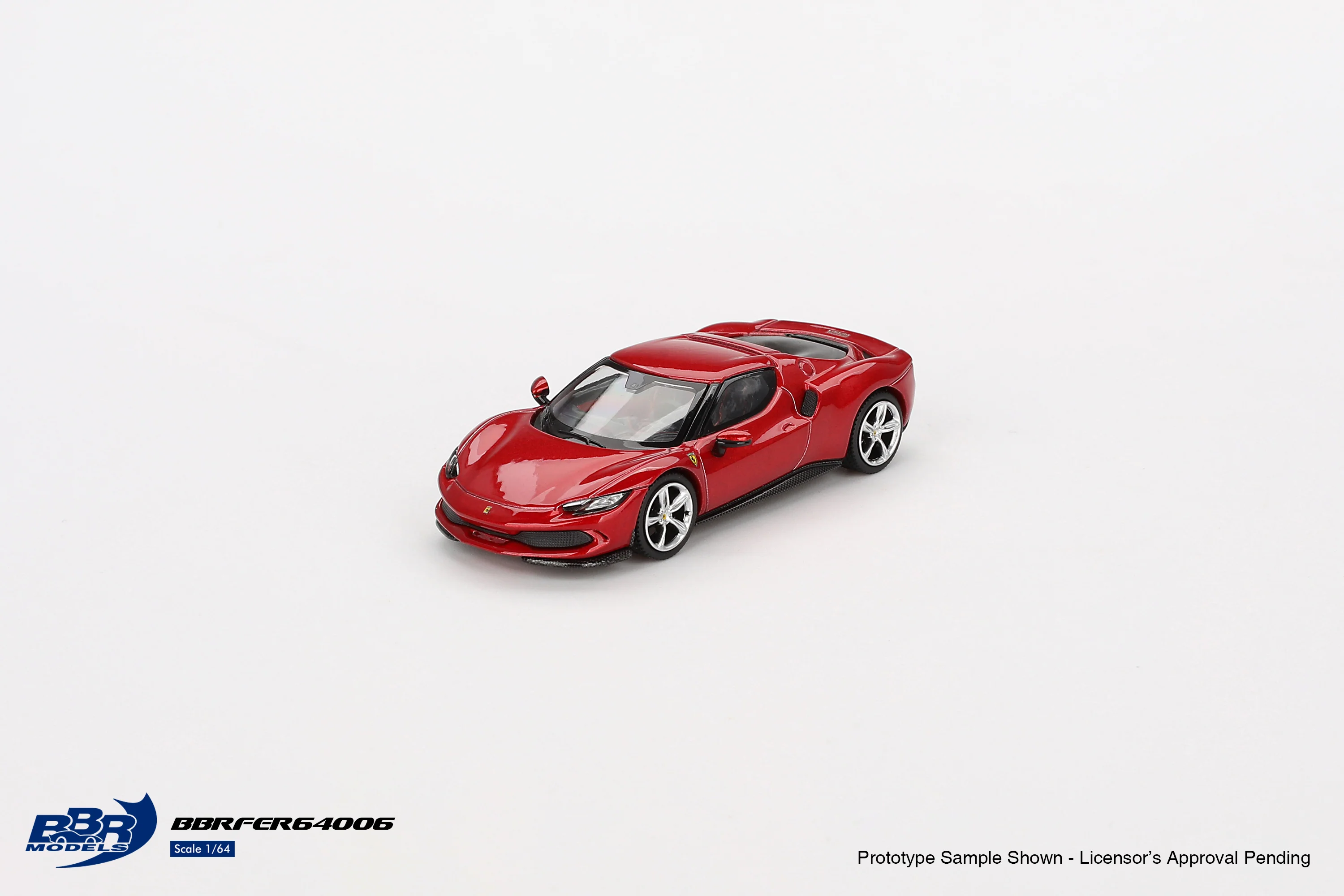 (ÖN SATIŞ) Mini GT 1/64 BBR Ferrari 296 GTB Rosso Imola BBRFER64006