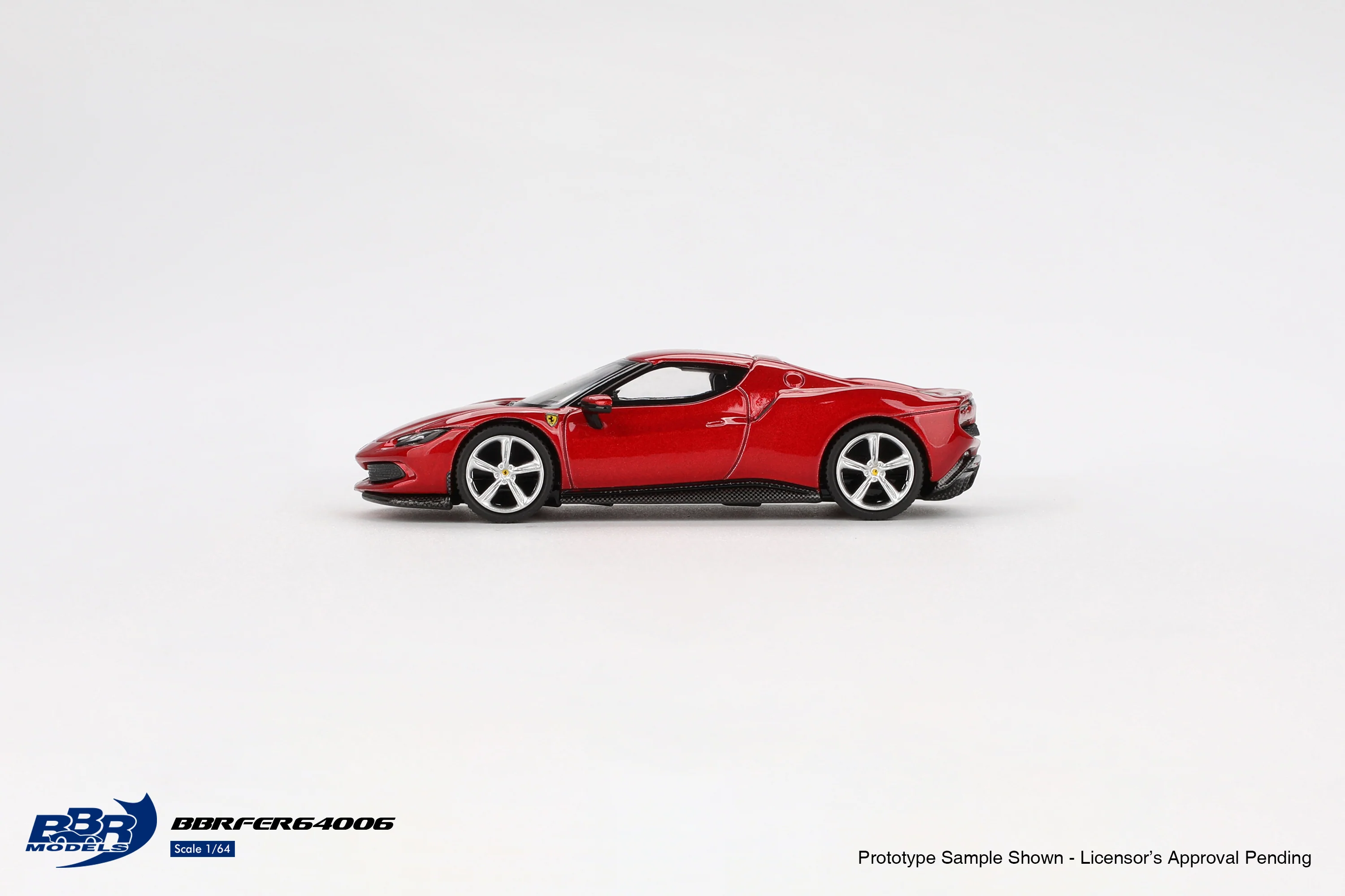 (ÖN SATIŞ) Mini GT 1/64 BBR Ferrari 296 GTB Rosso Imola BBRFER64006