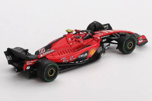 (ÖN SATIŞ) Mini GT 1/64 BBR Ferrari SF23 #55 C. Sainz 2023 Monaco GP BBRFER64023