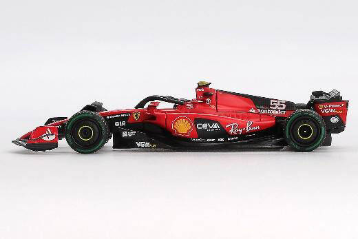 (ÖN SATIŞ) Mini GT 1/64 BBR Ferrari SF23 #55 C. Sainz 2023 Monaco GP BBRFER64023