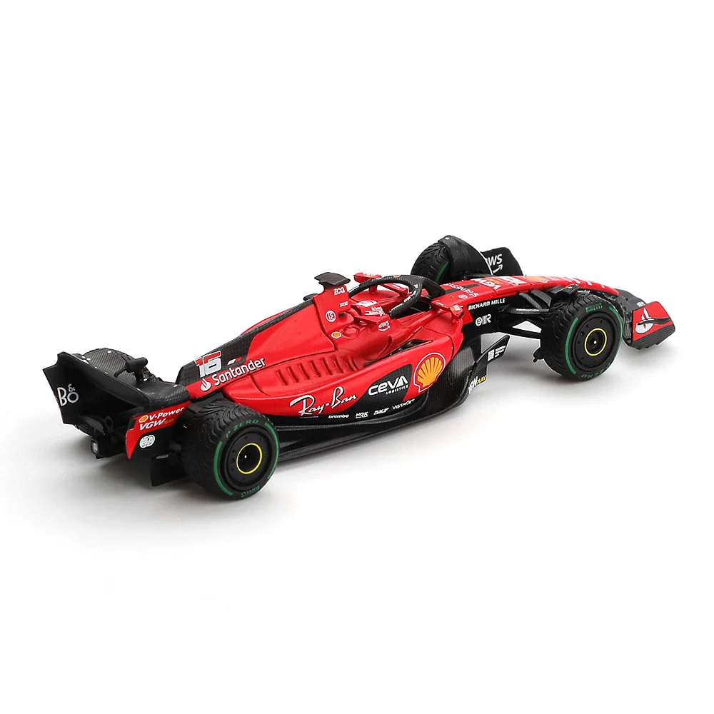 (ÖN SATIŞ) Mini GT 1/64 BBR Ferrari SF23 C. Leclerc 2023 Monaco GP BBRFER64022