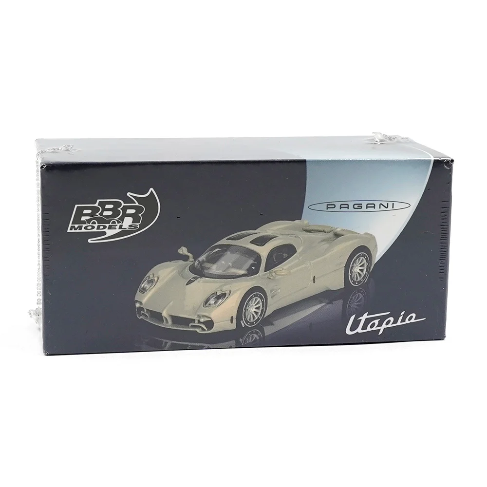 (ÖN SATIŞ) Mini GT 1/64 BBR Pagani Utopia Presentation Grigio Rinascimento BBRDIE6430 - Thumbnail