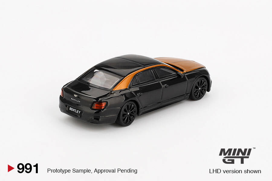 (ÖN SATIŞ) Mini GT 1/64 Bentley Flying Spur Orange Flame / Onyx MGT00991