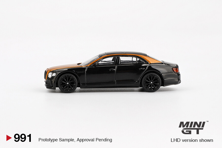 (ÖN SATIŞ) Mini GT 1/64 Bentley Flying Spur Orange Flame / Onyx MGT00991 - Thumbnail
