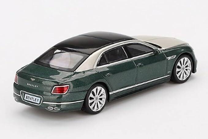 (ÖN SATIŞ) Mini GT 1/64 Bentley Flying Spur White Sand Verdant - Blister Paket MGT00867-BL