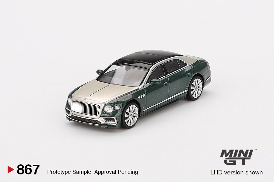(ÖN SATIŞ) Mini GT 1/64 Bentley Flying Spur White Sand Verdant MGT00867 - Thumbnail