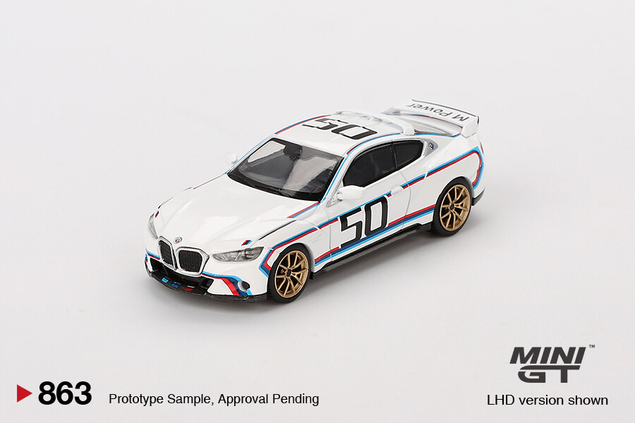 (ÖN SATIŞ) Mini GT 1/64 BMW 3.0 CSL White MGT00863 - Thumbnail