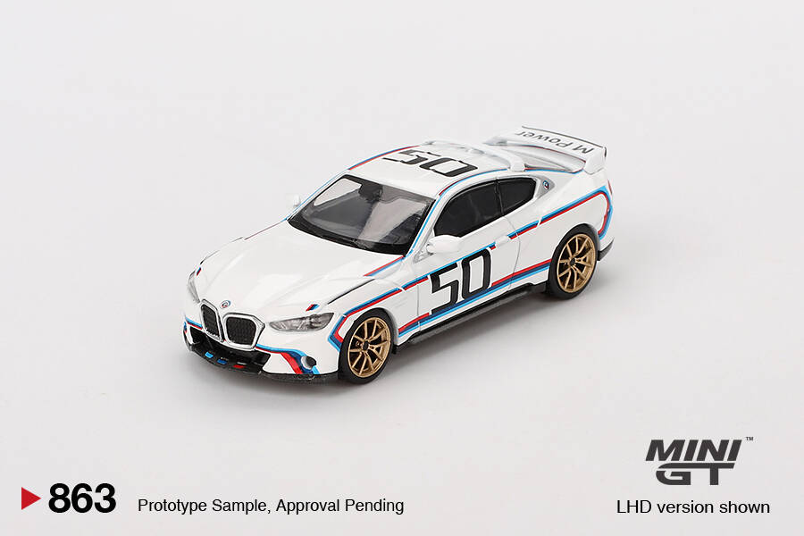 (ÖN SATIŞ) Mini GT 1/64 BMW 3.0 CSL White MGT00863