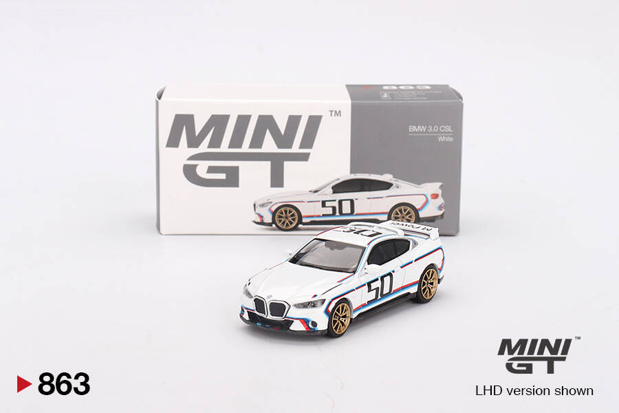 (ÖN SATIŞ) Mini GT 1/64 BMW 3.0 CSL White MGT00863