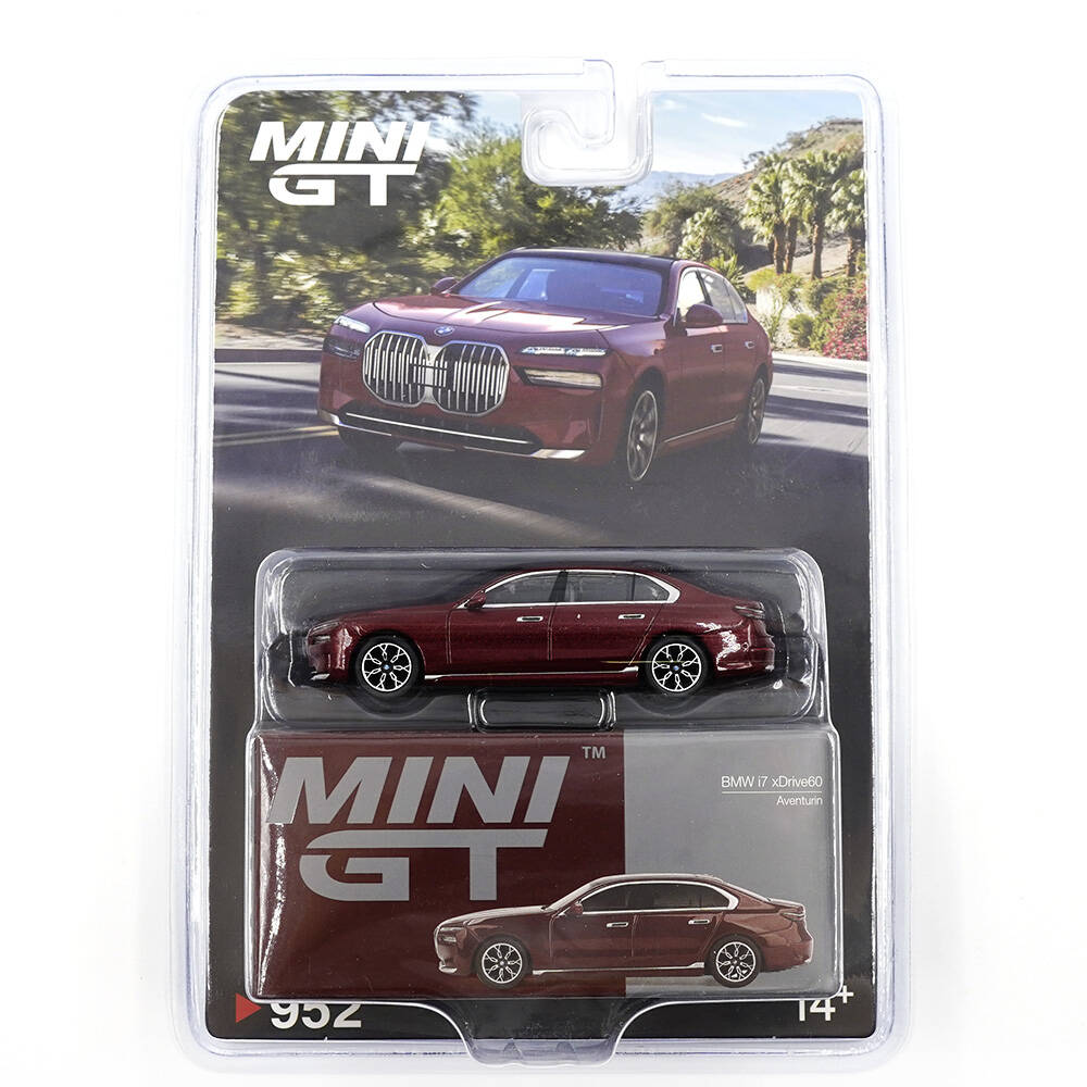 (ÖN SATIŞ) Mini GT 1/64 BMW i7 xDrive60 Aventurin - Blister Paket MGT00952-BL