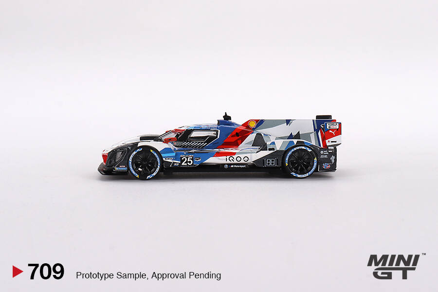 Mini GT 1/64 BMW M Hybrid V8 #25 BMW M Team RLL 2023 IMSA Sebring 12 Hrs 2nd Place MGT00709