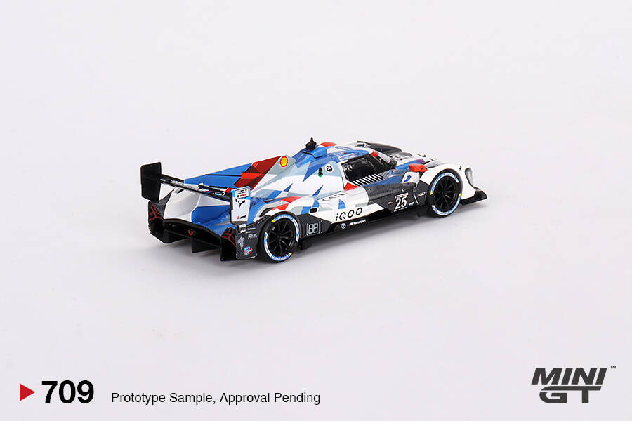 Mini GT 1/64 BMW M Hybrid V8 #25 BMW M Team RLL 2023 IMSA Sebring 12 Hrs 2nd Place MGT00709