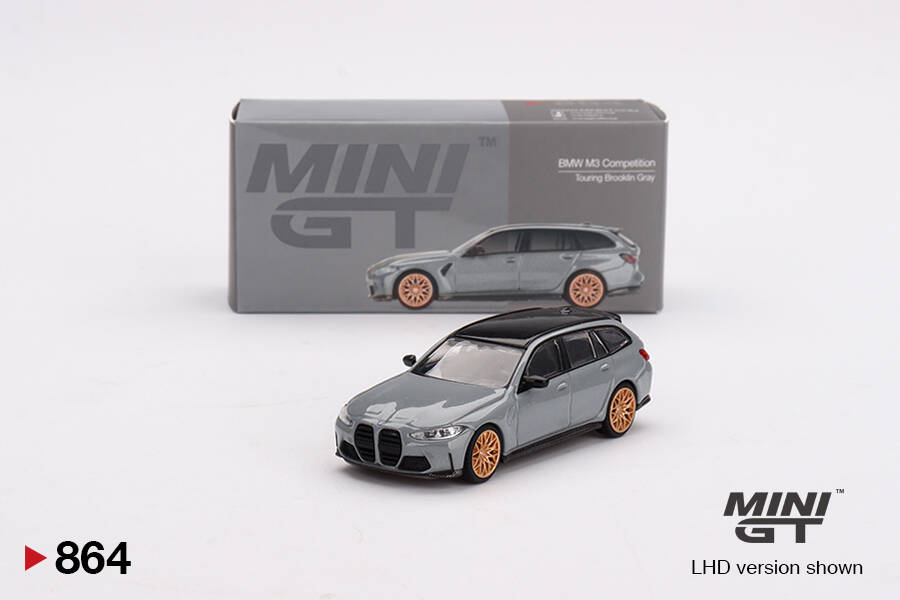 (ÖN SATIŞ) Mini GT 1/64 BMW M3 Competition Touring Brooklyn Grey MGT00864