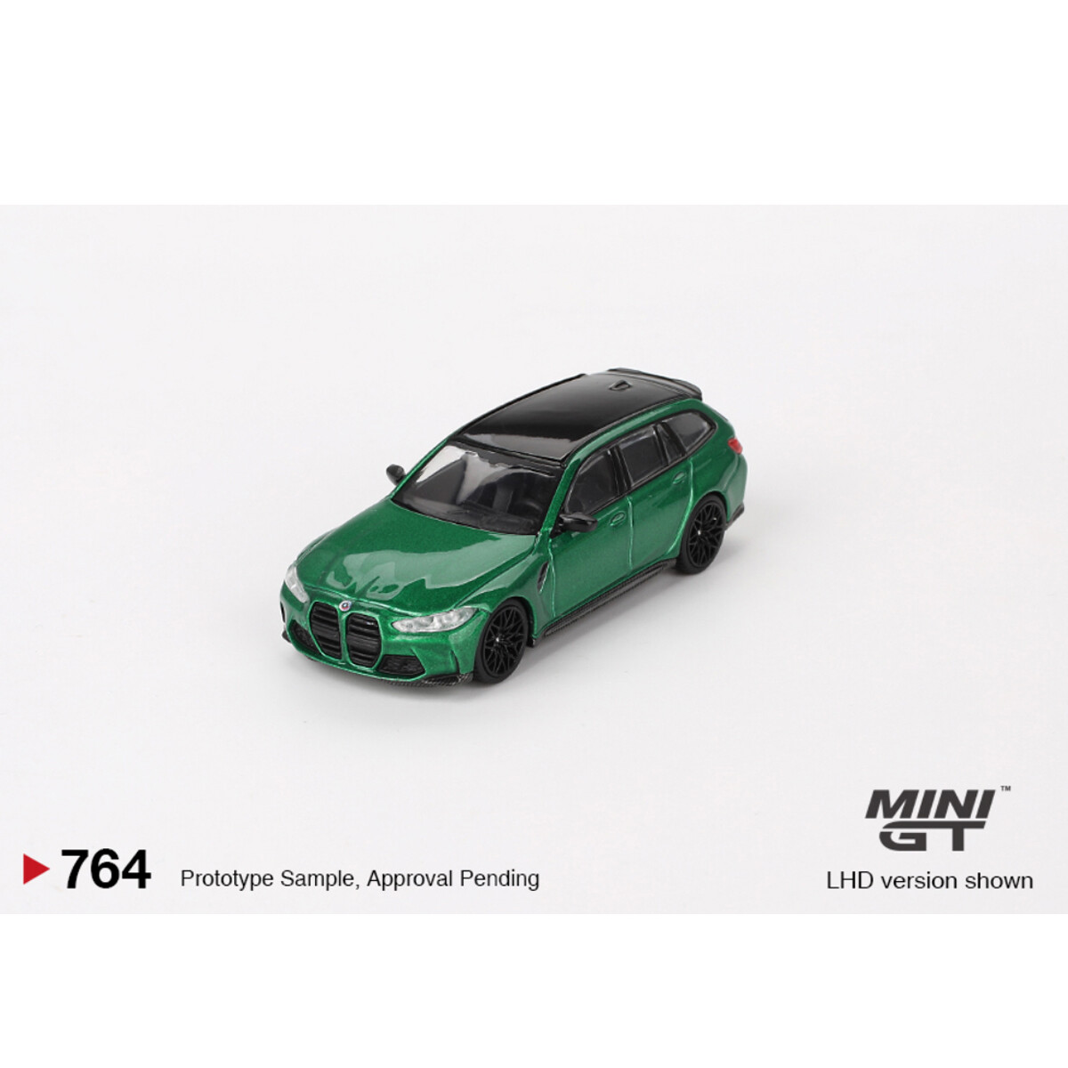 Mini GT 1/64 BMW M3 Competition Touring Isle of Man Green Metallic MGT00764 - Thumbnail