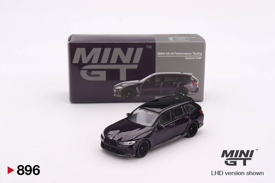 (ÖN SATIŞ) Mini GT 1/64 BMW M3 M Performance Touring Daytona Violet MGT00896