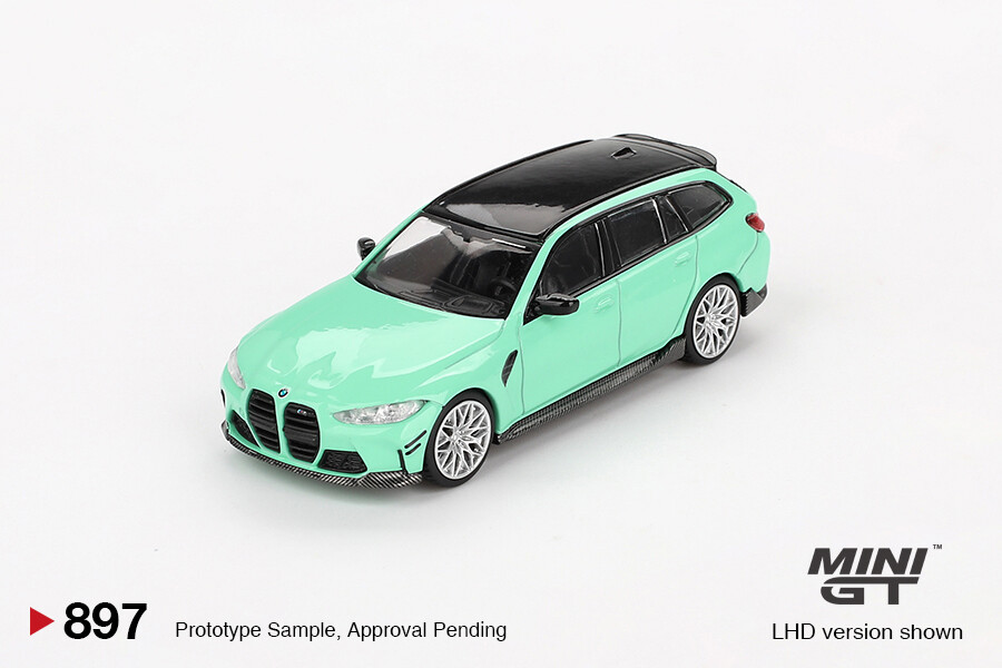 (ÖN SATIŞ) Mini GT 1/64 BMW M3 M Performance Touring Mint Green MGT00897 - Thumbnail