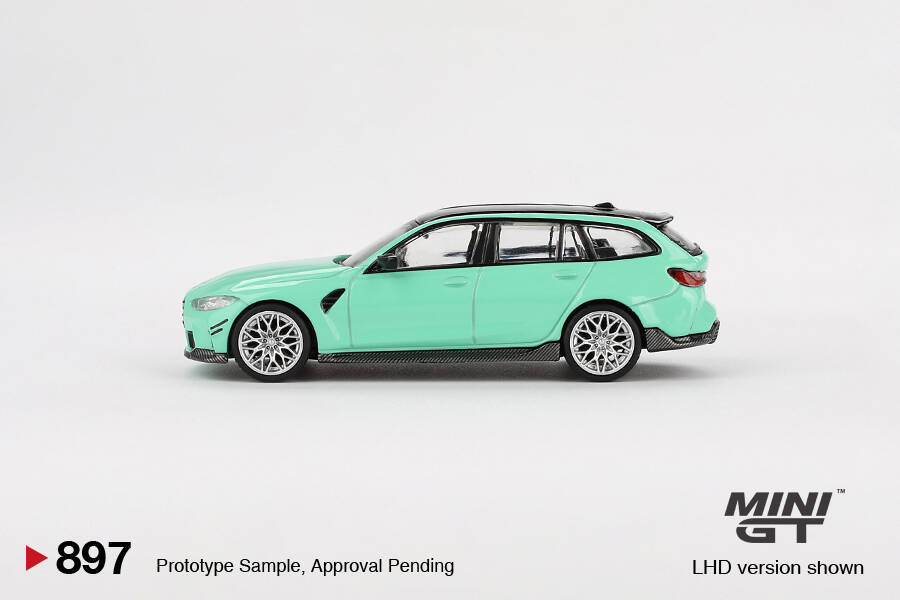 (ÖN SATIŞ) Mini GT 1/64 BMW M3 M Performance Touring Mint Green MGT00897