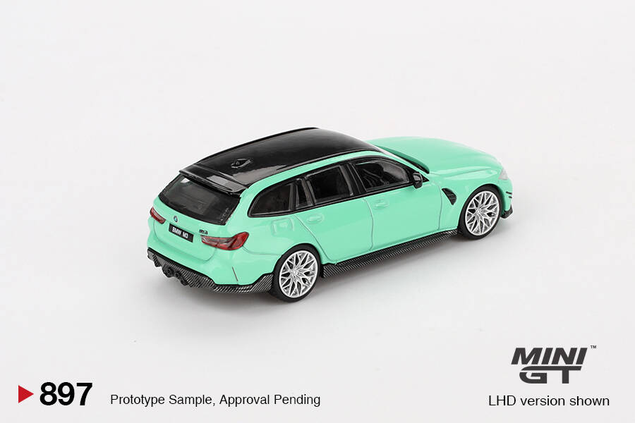 (ÖN SATIŞ) Mini GT 1/64 BMW M3 M Performance Touring Mint Green MGT00897