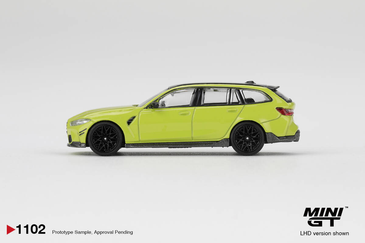 (ÖN SATIŞ) Mini GT 1/64 BMW M3 M Performance Touring Sao Paulo Yellow MGT01102