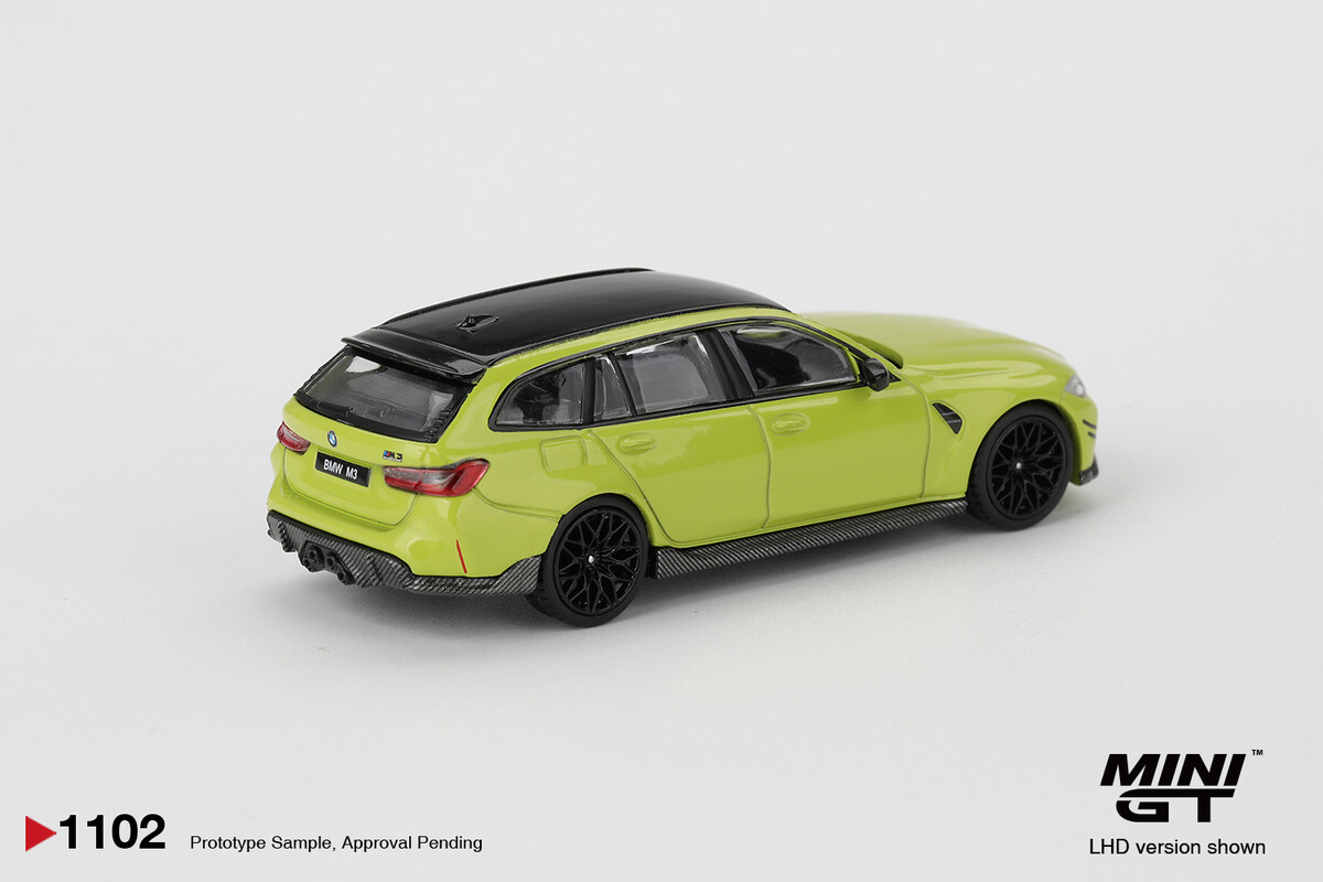 (ÖN SATIŞ) Mini GT 1/64 BMW M3 M Performance Touring Sao Paulo Yellow MGT01102 - Thumbnail