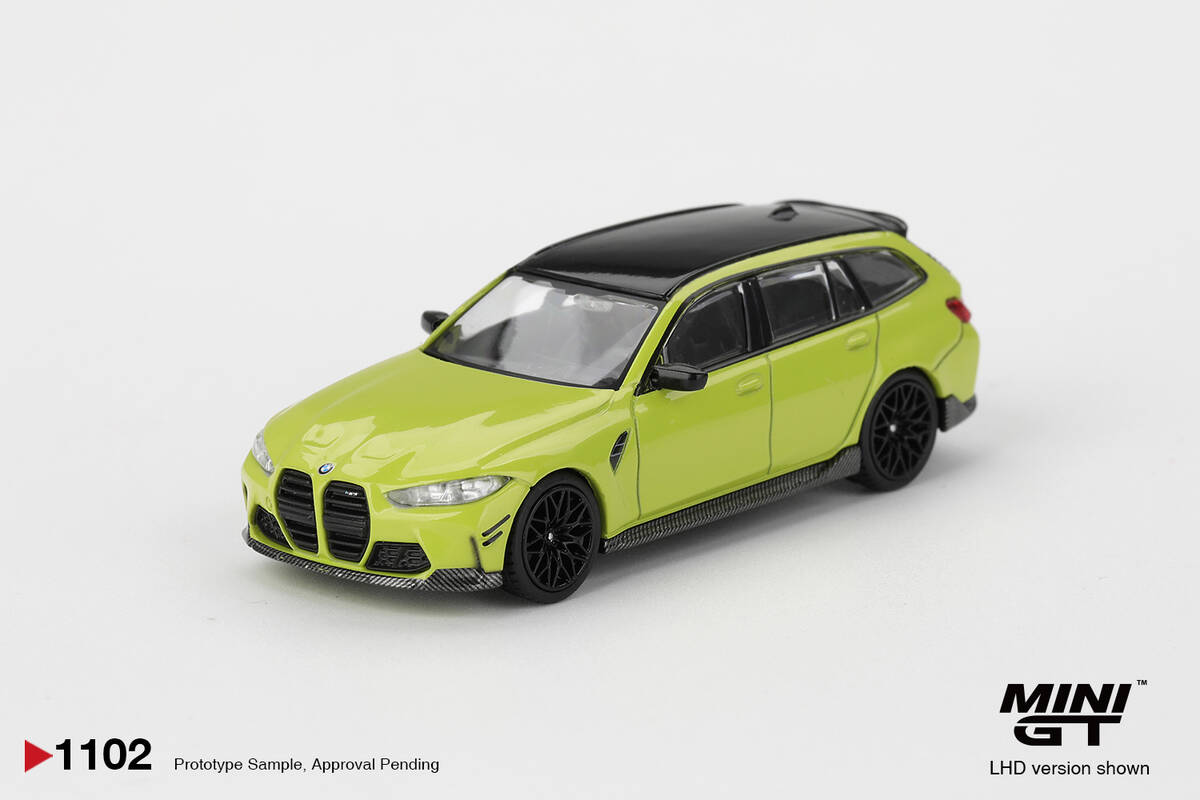 (ÖN SATIŞ) Mini GT 1/64 BMW M3 M Performance Touring Sao Paulo Yellow MGT01102