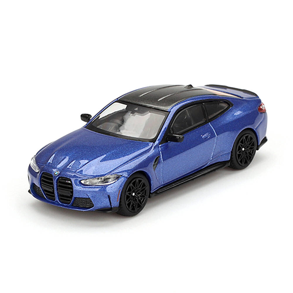 (ÖN SATIŞ) Mini GT 1/64 BMW M4 Competition (G82) Portimao Blue - Blister Paket MGT00845-BL