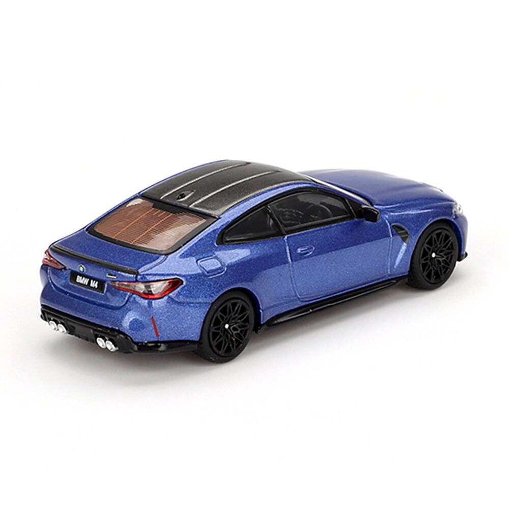 (ÖN SATIŞ) Mini GT 1/64 BMW M4 Competition (G82) Portimao Blue - Blister Paket MGT00845-BL