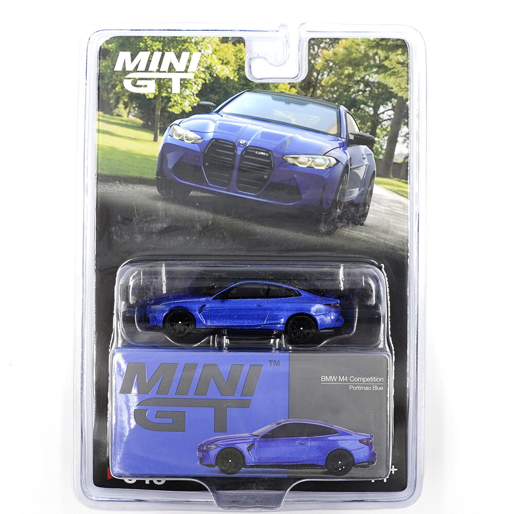 (ÖN SATIŞ) Mini GT 1/64 BMW M4 Competition (G82) Portimao Blue - Blister Paket MGT00845-BL - Thumbnail
