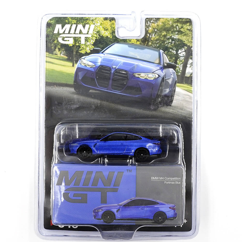 (ÖN SATIŞ) Mini GT 1/64 BMW M4 Competition (G82) Portimao Blue - Blister Paket MGT00845-BL