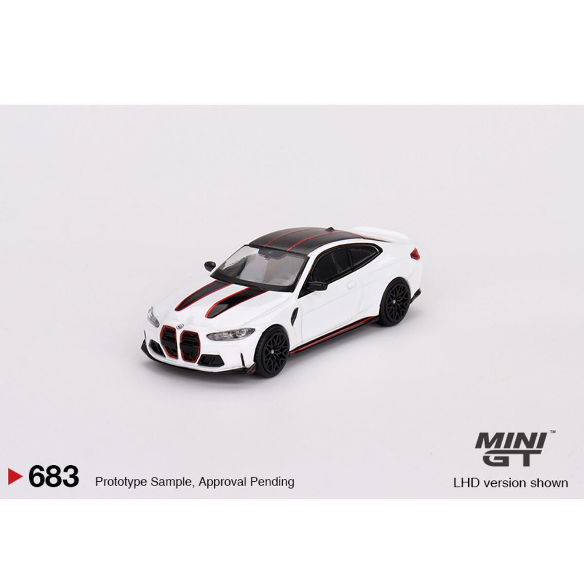 Mini GT 1/64 BMW M4 CSL Alpine White MGT00683 - Thumbnail