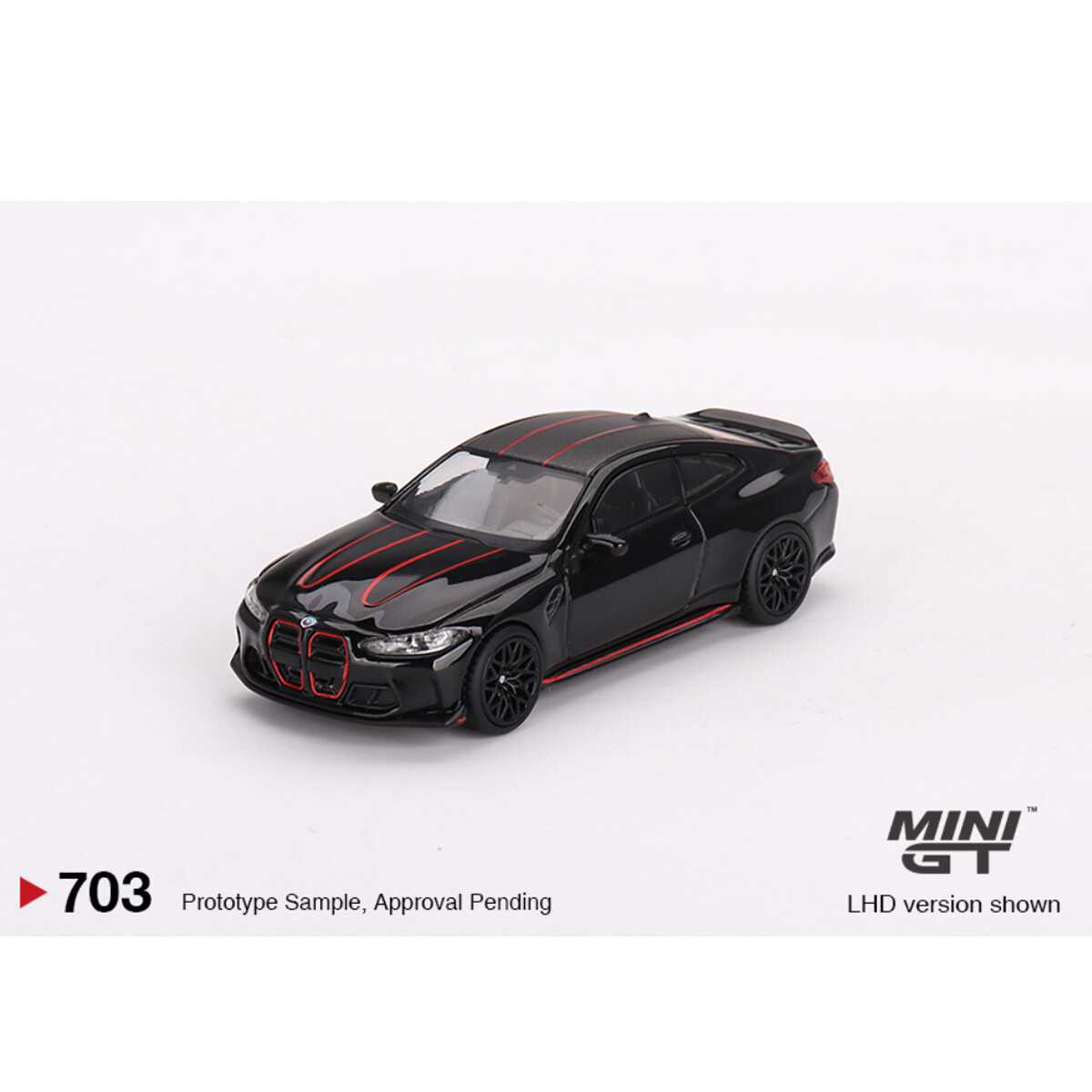 Mini GT 1/64 BMW M4 CSL Black Sapphire MGT00703 - Thumbnail