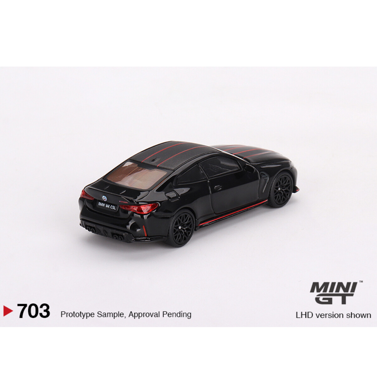 Mini GT 1/64 BMW M4 CSL Black Sapphire MGT00703 - Thumbnail