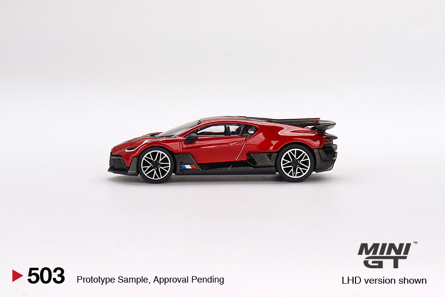 Mini GT 1/64 Bugatti Divo Red Metallic MGT00503 - Thumbnail