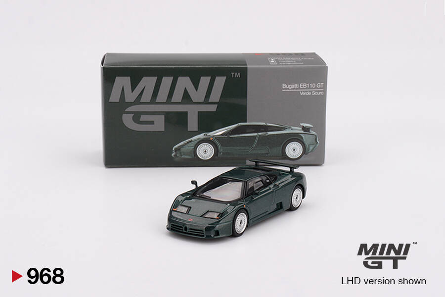 (ÖN SATIŞ) Mini GT 1/64 Bugatti EB110 GT Verde Scuro MGT00968