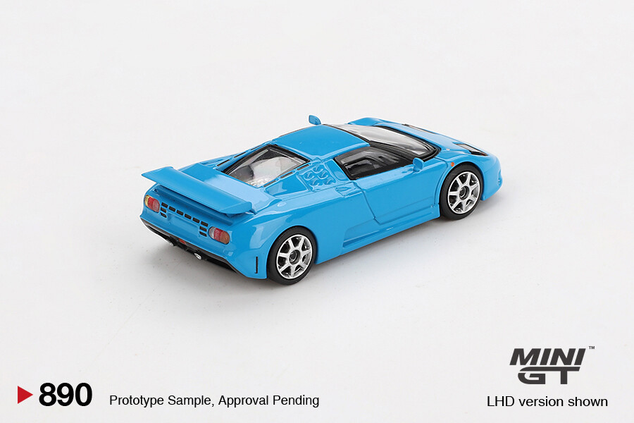 Mini GT 1/64 Bugatti EB110 Super Sport Blu Bugatti MGT00890 - Thumbnail
