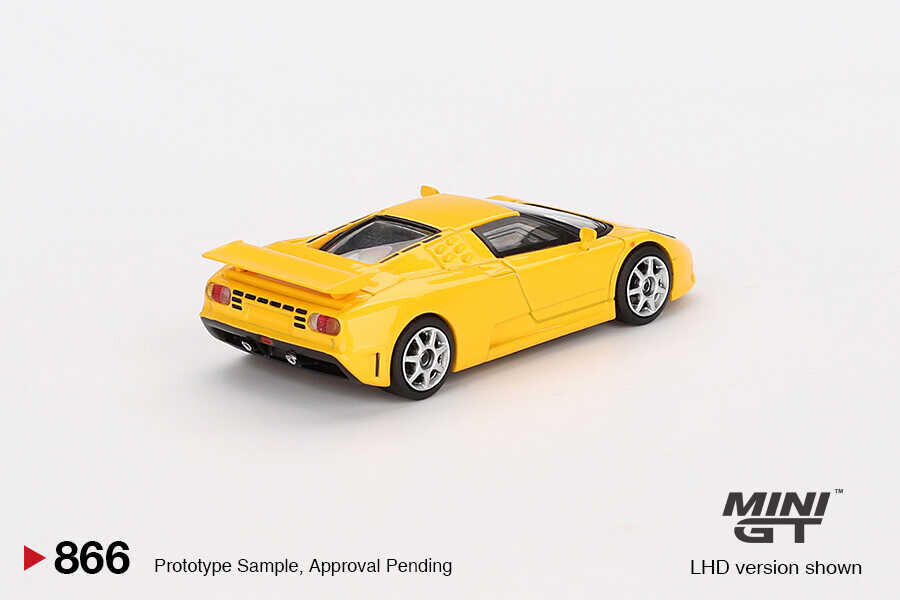 (ÖN SATIŞ) Mini GT 1/64 Bugatti EB110 Super Sport Giallo Bugatti - Blister Paket MGT00866-BL - Thumbnail