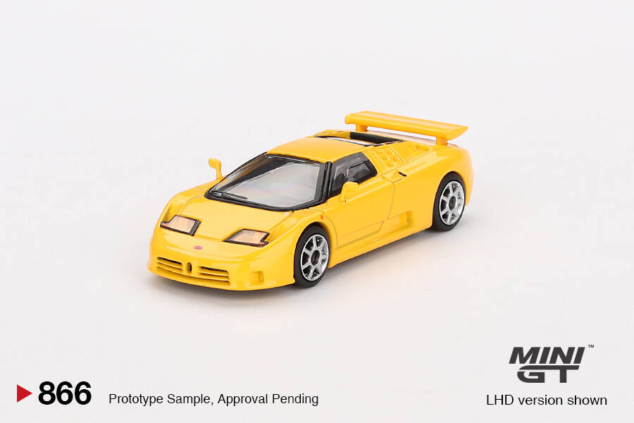 Mini GT 1/64 Bugatti EB110 Super Sport Giallo Bugatti MGT00866