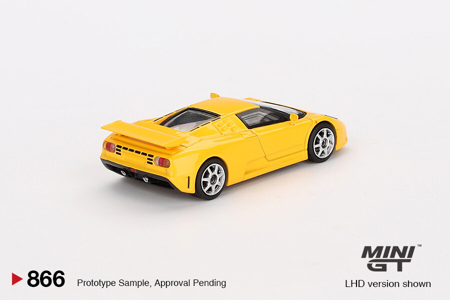 Mini GT 1/64 Bugatti EB110 Super Sport Giallo Bugatti MGT00866 - Thumbnail
